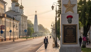 Улица Панова в Лебяжьем названа в честь героя Великой Отечественной войны