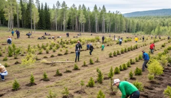 На Алтае высадили 850 тысяч саженцев в рамках акции «Сохраним лес» На Алтае высадили 850 тысяч саженцев в рамках акции «Сохраним лес»